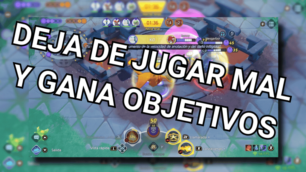 Asegurar objetivos en Pokémon UNITE