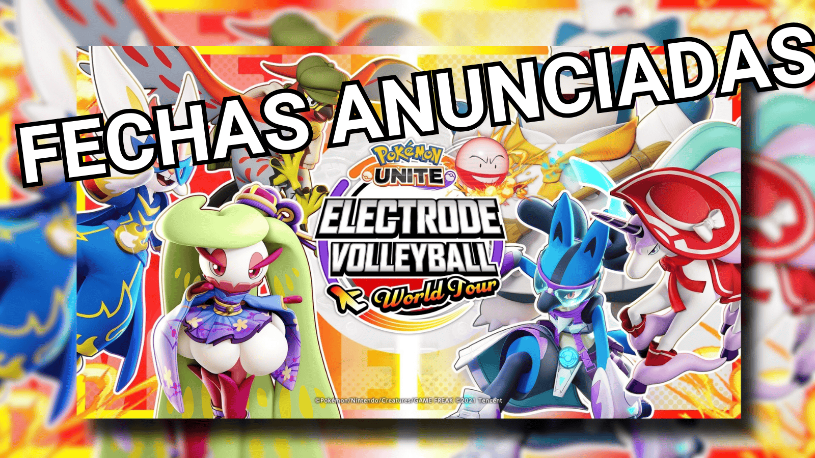 Pokémon UNITE Gira mundial Voleibol con Electrode